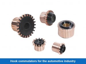 Hook commutators for the automotive industry