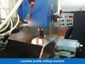 Lamellar profile milling machine