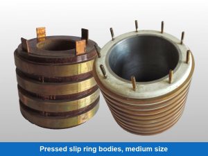 Pressed slip ring bodies, medium size