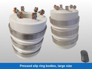 Pressed slip ring bodies, large size