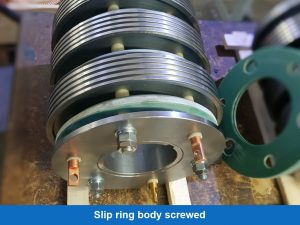 Slip ring body, screwed