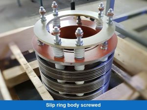 Slip ring body, screwed