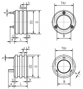 Technical drawing slip ring body